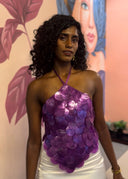 Jenny Han Purple Shell Top