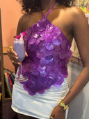 Jenny Han Purple Shell Top