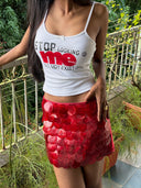 Rockstar GF Red Shell Skirt